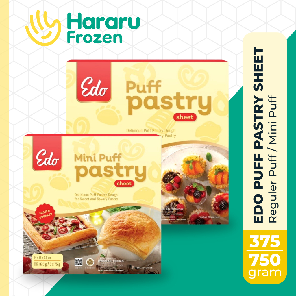 

Edo Puff Pastry Sheet | Kulit Pastry Zuppa Frozen Siap Pakai