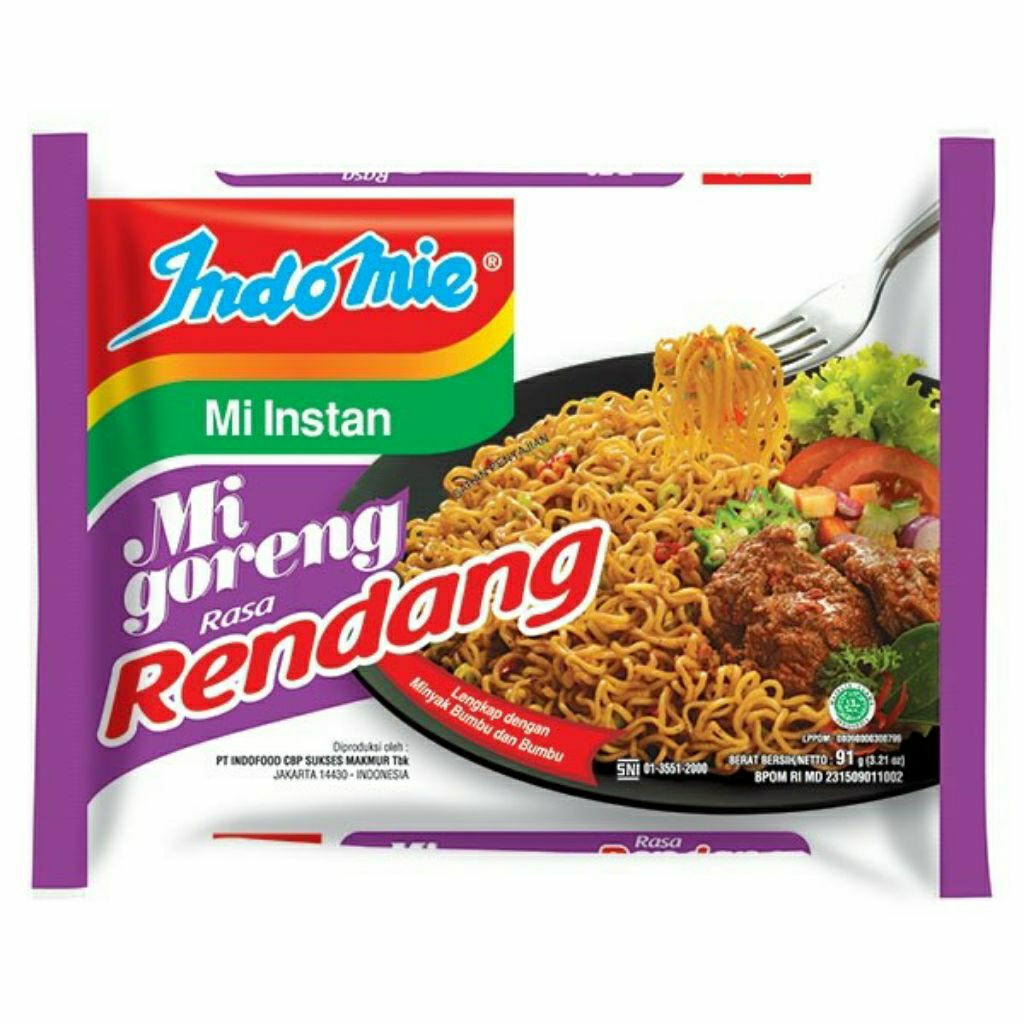 

Indomie mie goreng rasa rendang