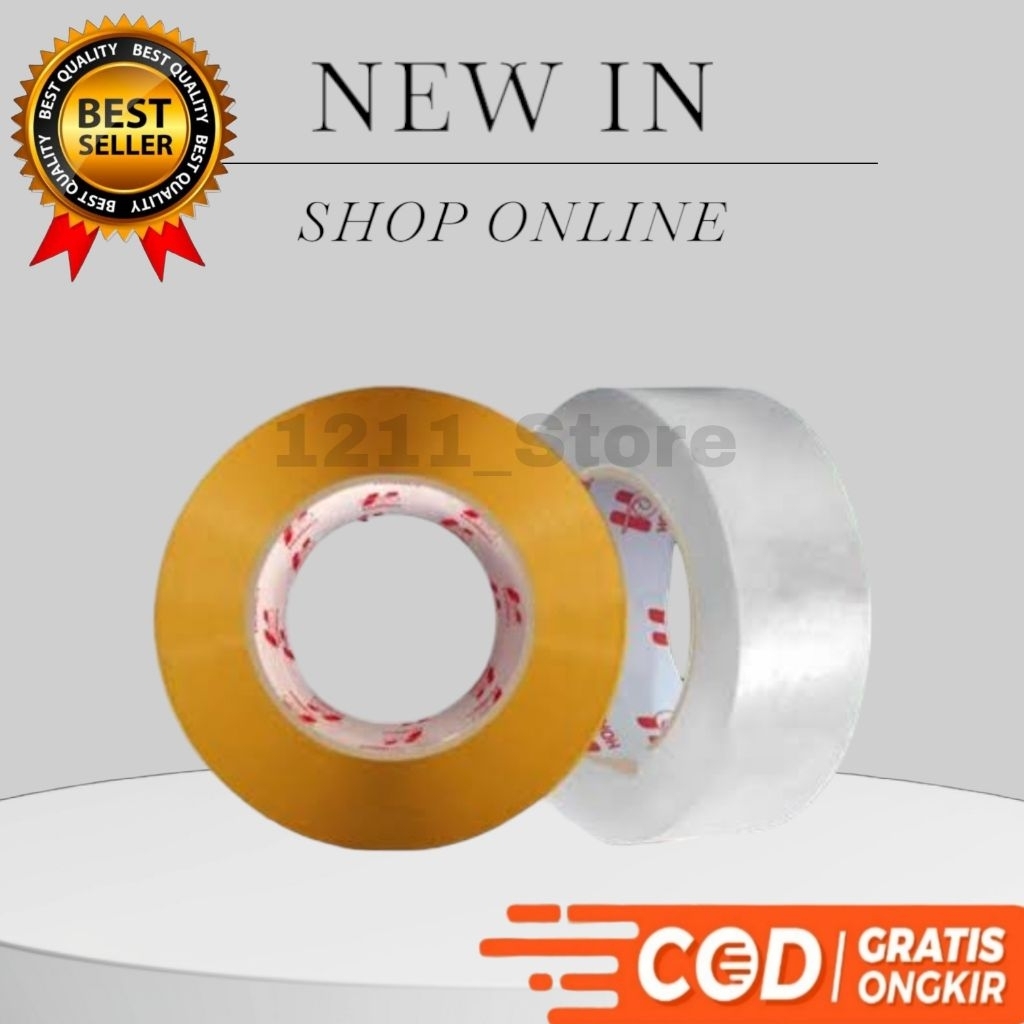 

Lakban Bening Dan Coklat Ukuran 45 x 200 Yard