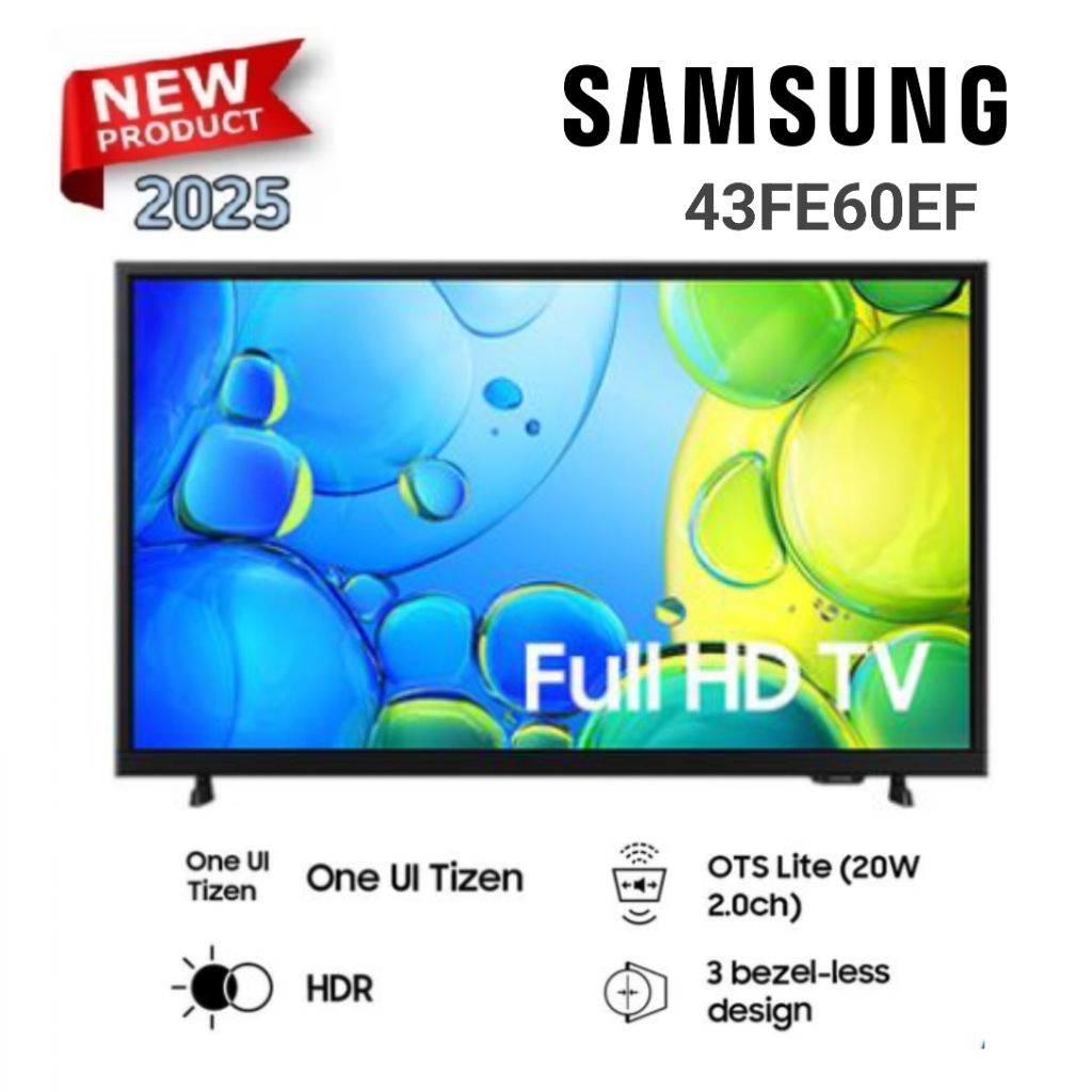 SAMSUNG 43FE60EF/ 43F6000 / UA43F6000 /  43FE60EF / 43F6000FKXXD FULL HD SMART TV F6000 43 Inch 43FE