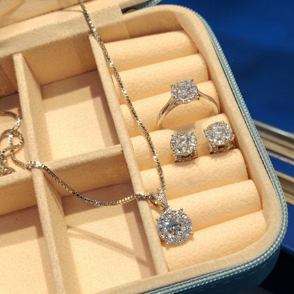Set Wanita Premium Lapis / Set Model berlian Eropa