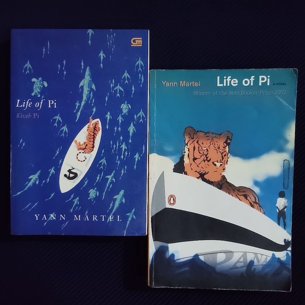 Buku Original • Life Of Pi - Kisah Pi - Edisi Indonesia & Inggris / YANN MARTEL