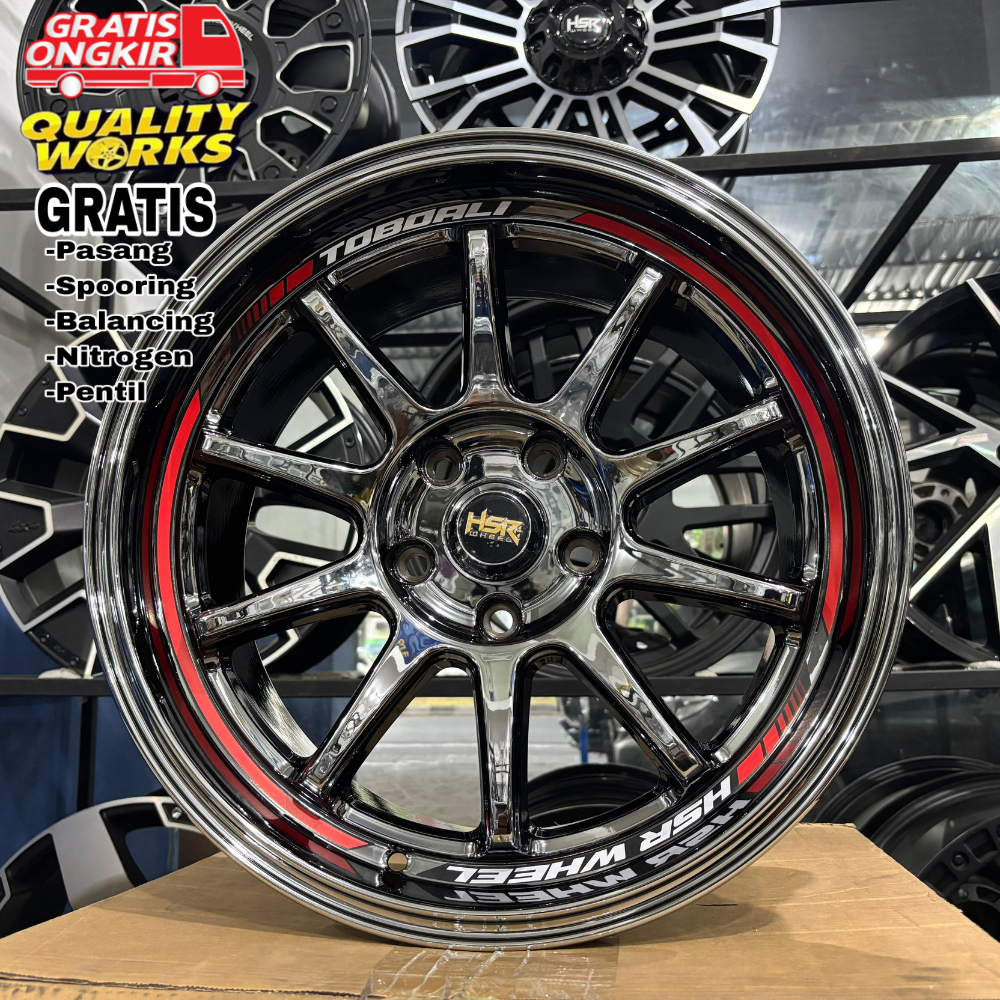 Velg Mobil Innova Reborn Venturer R17 Hsr Toboali Black Chrome