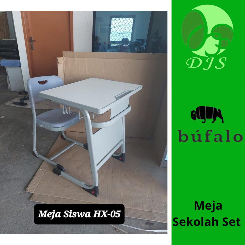 Meja Sekolah - Meja Siswa - Meja Belajar Set - Kursi Sekolah - Meja Set Kuliah - Meja Kuliah Set - M