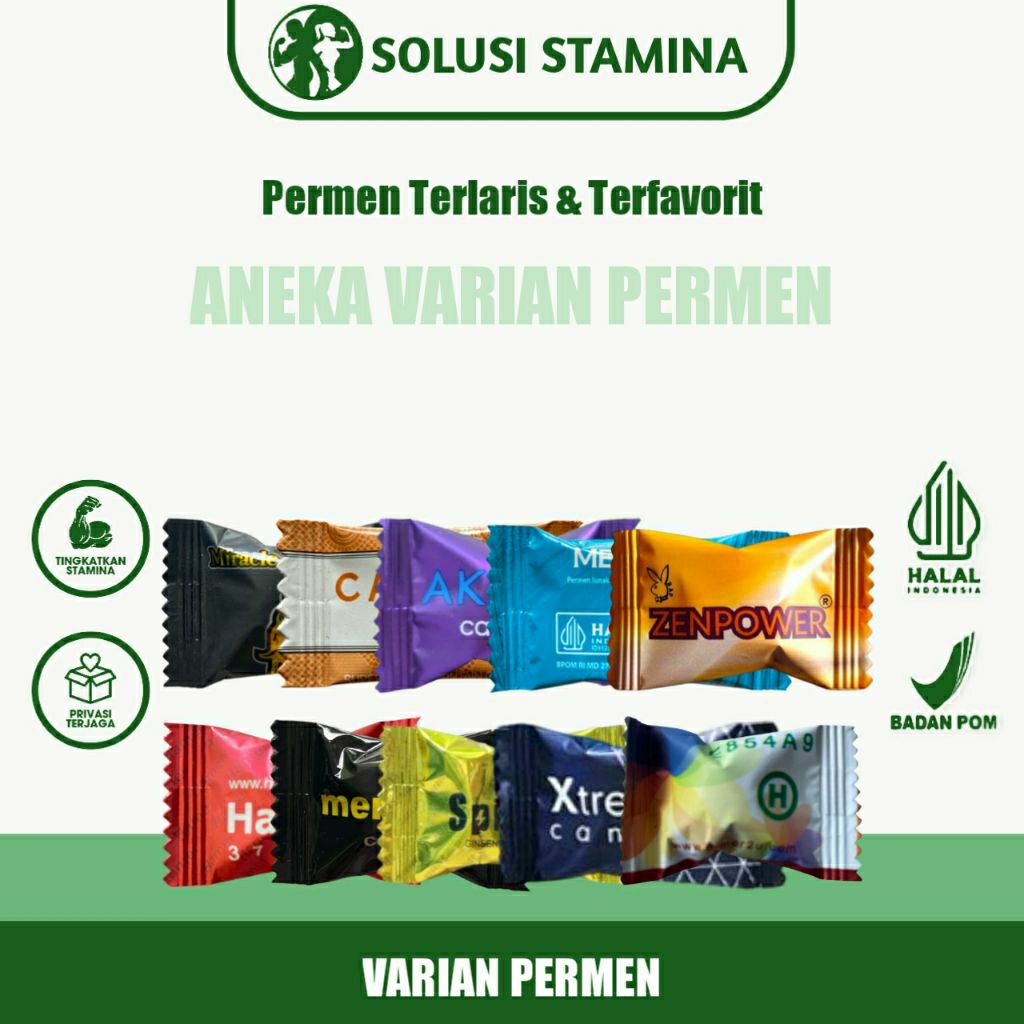 

Aneka Permen Stamina Candy Ginseng Eceran 1 Permen