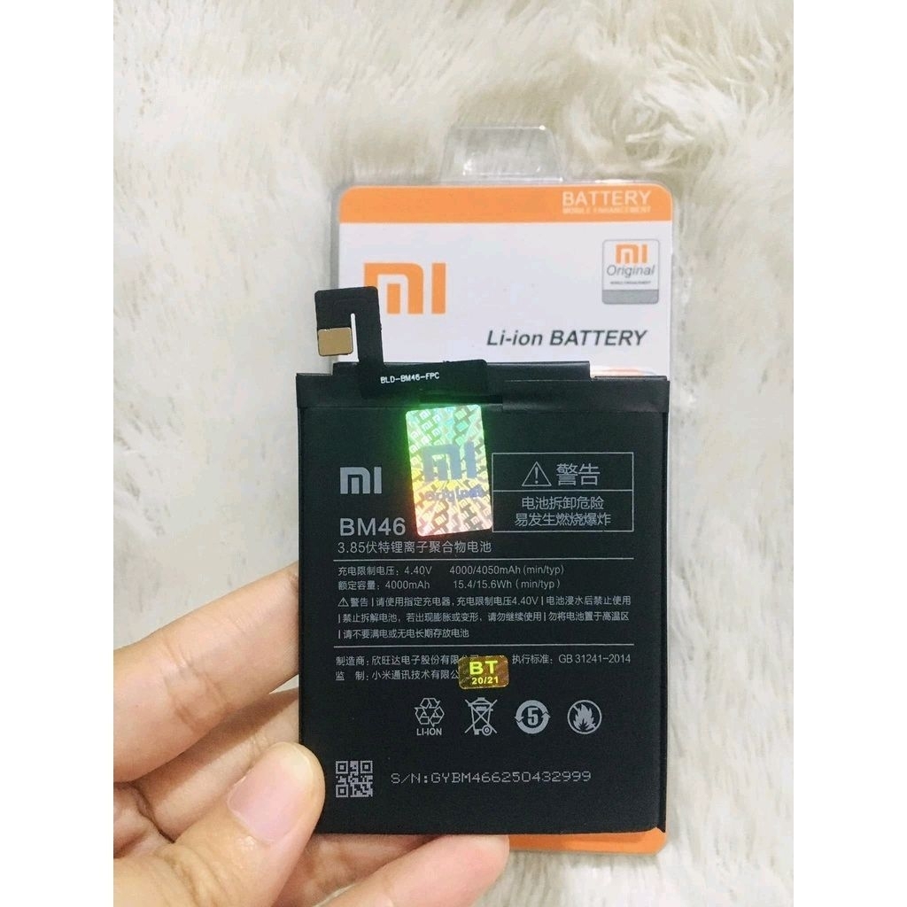 Baterai Batre Xiaomi Redmi note 3 / note 3 pro BM46 ORI 99 DISTRIBUTOR Batu batre Battery Murah