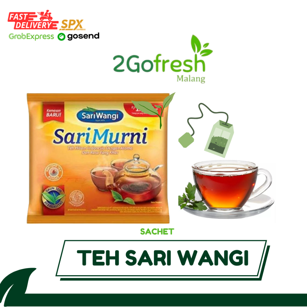 

Teh Sari Wangi Celup Sachet | 2Gofresh | Sayuran | Ayam | Ikan | Daging | Dapur | instant | Fresh | Halal |