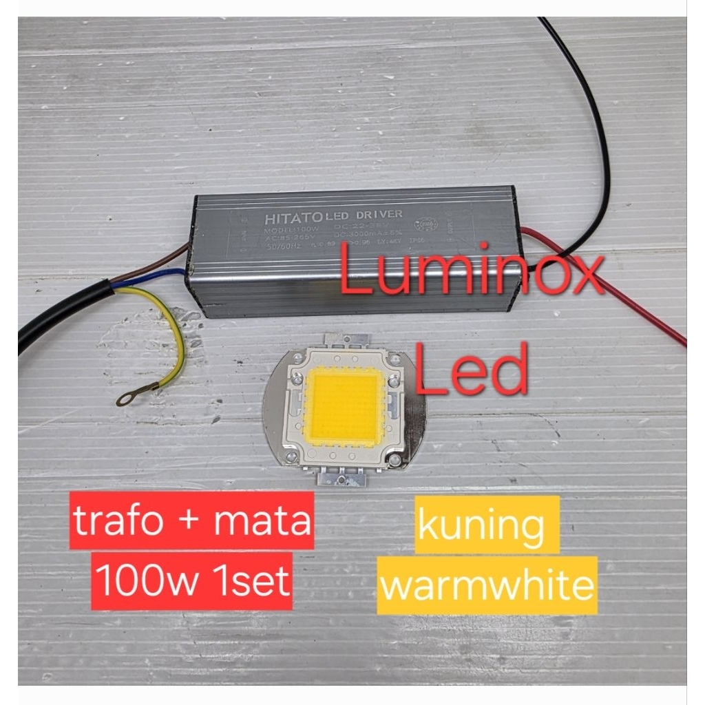 trafo led pju cob 100watt 100 w / driver lampu sorot led 100w 100 watt COB bagus gan