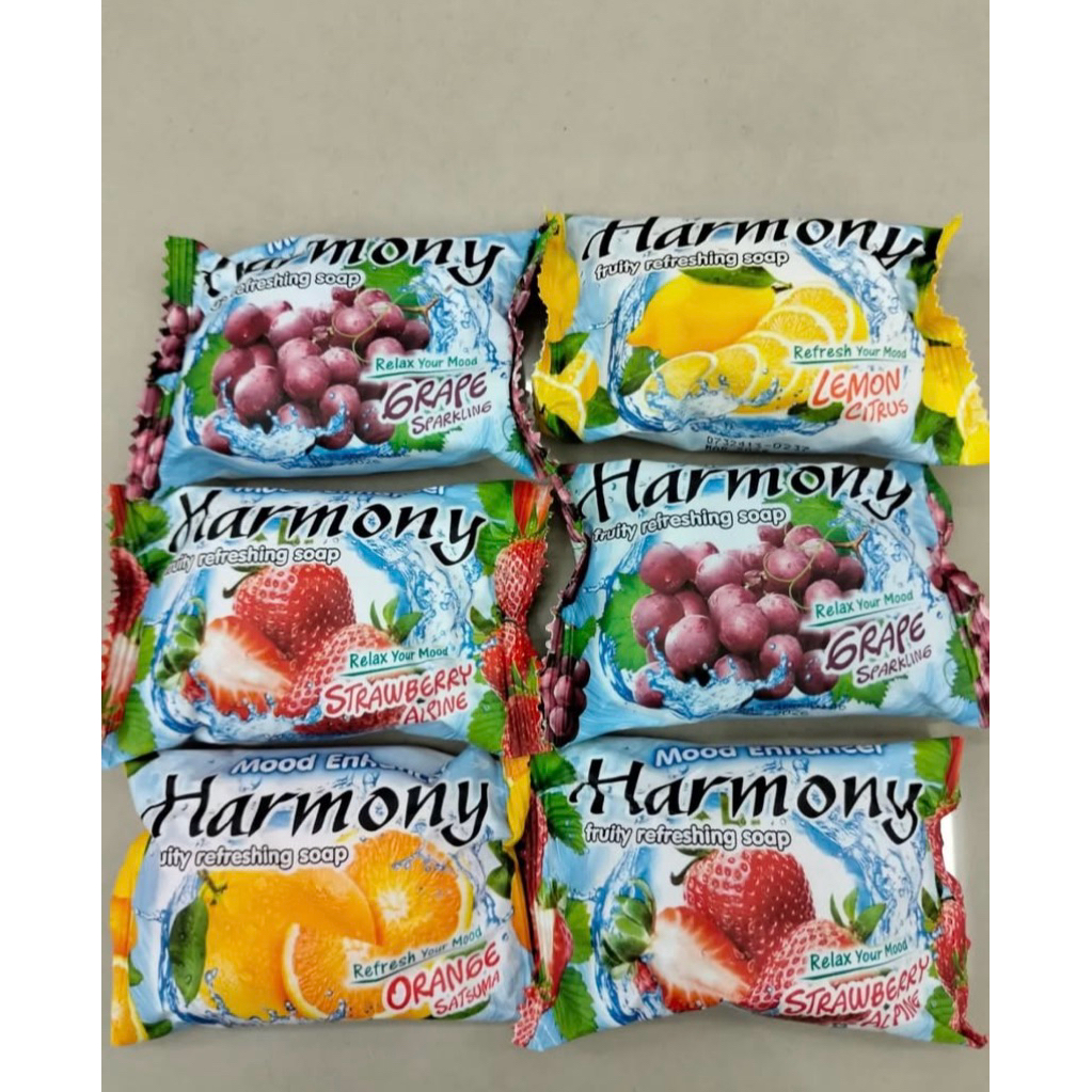 Sabun Harmony wangi buah|sabun batang|sabun mandi wangi buah|sabun harmony anggur|sabun harmonyi str