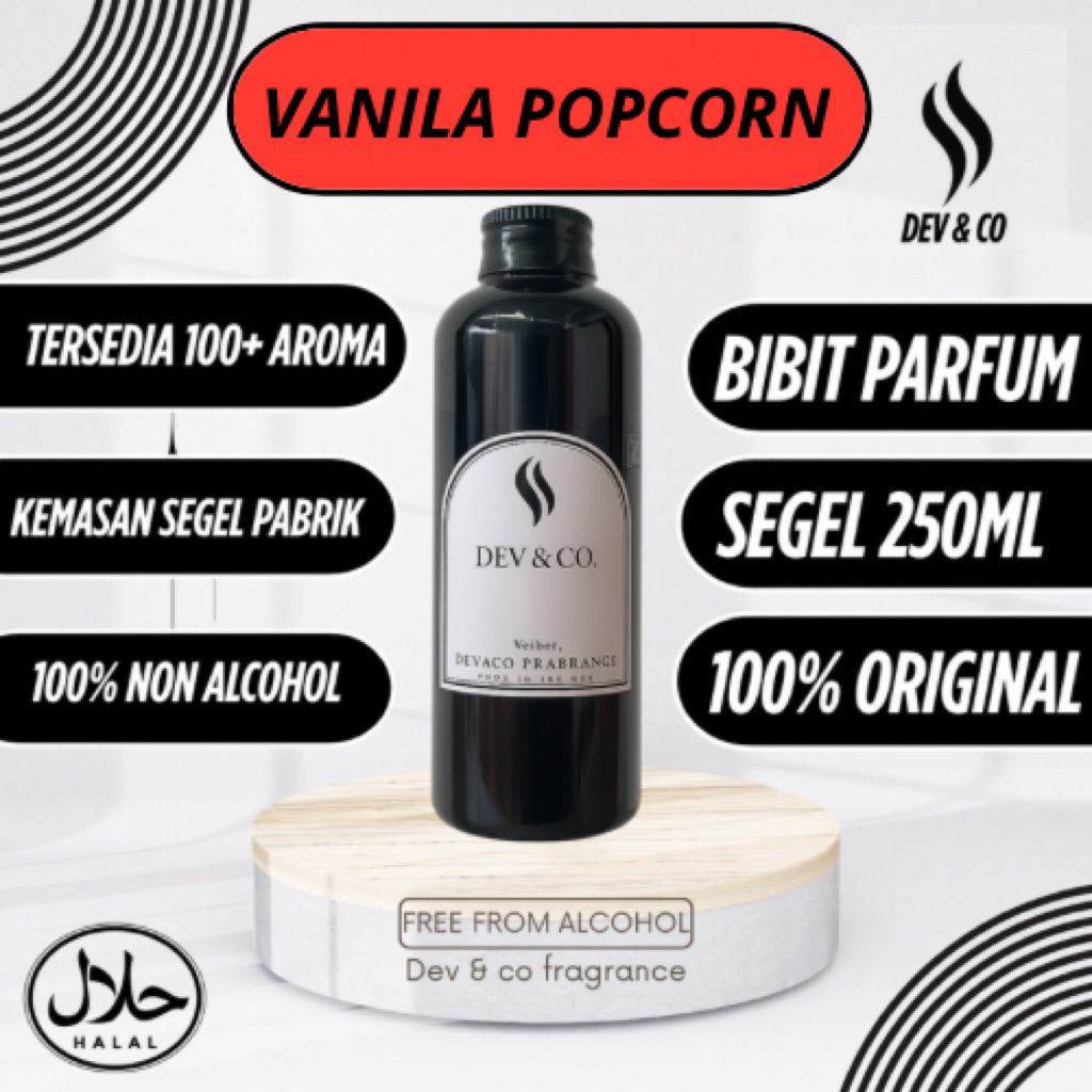 

VANILA POPCORN - BIBIT PARFUM MURNI 250ML KEMASAN SEGEL PABRIK