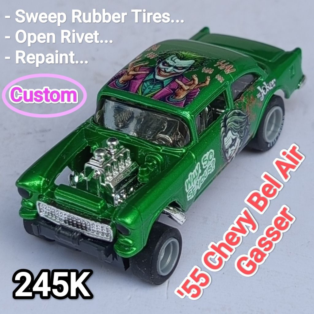 Hot Wheels 55 Chevy Bel Air Gasser Custom Joker