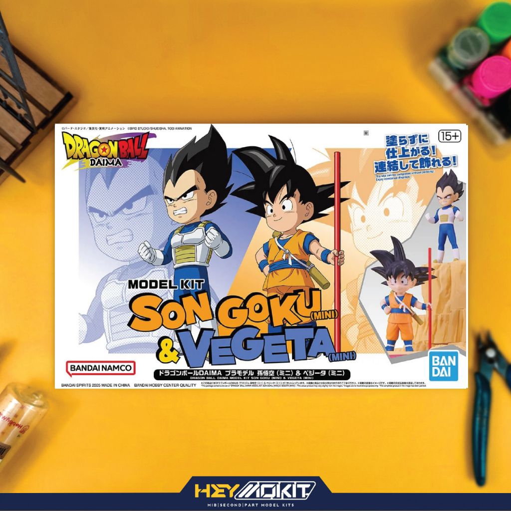 FIGURE RISE STANDARD DRAGONBALL DAIMA SON GOKU MINI & VEGETA MINI MODELKIT BANDAI