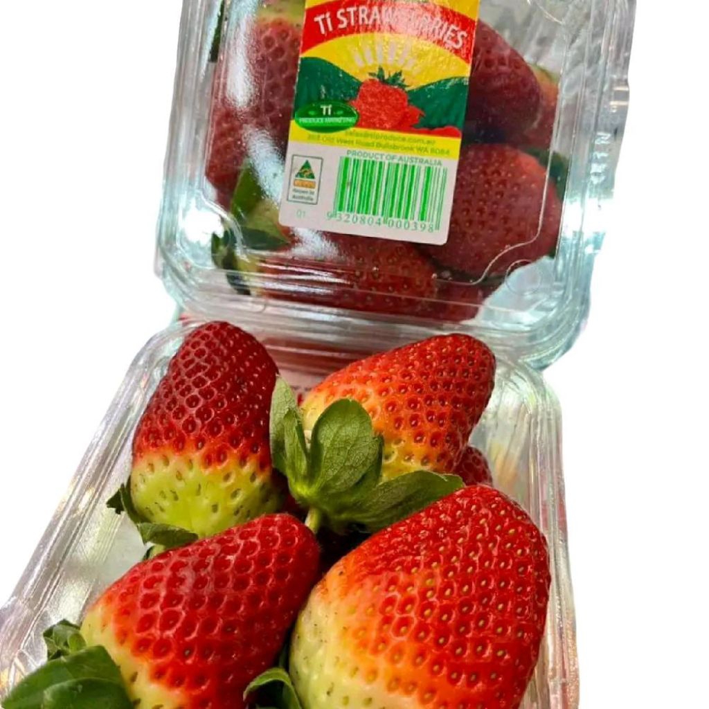 

Buah strawberry import Australia super segar jumbo pack 250 gram