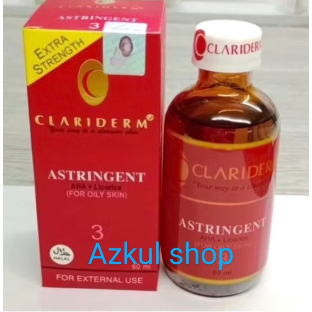 Clariderm Astringent 100% Asli ✓BPOM