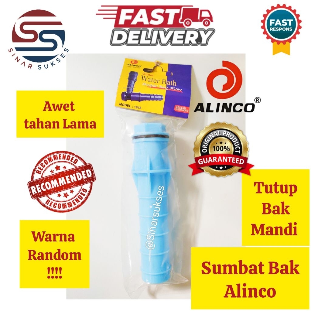 Sumbat Bak PVC Alinco/ Tutup Bak Mandi/ Sumbat Bak WC/ Sumbat Bak Mandi WC Alinco/ Sumpel Bak