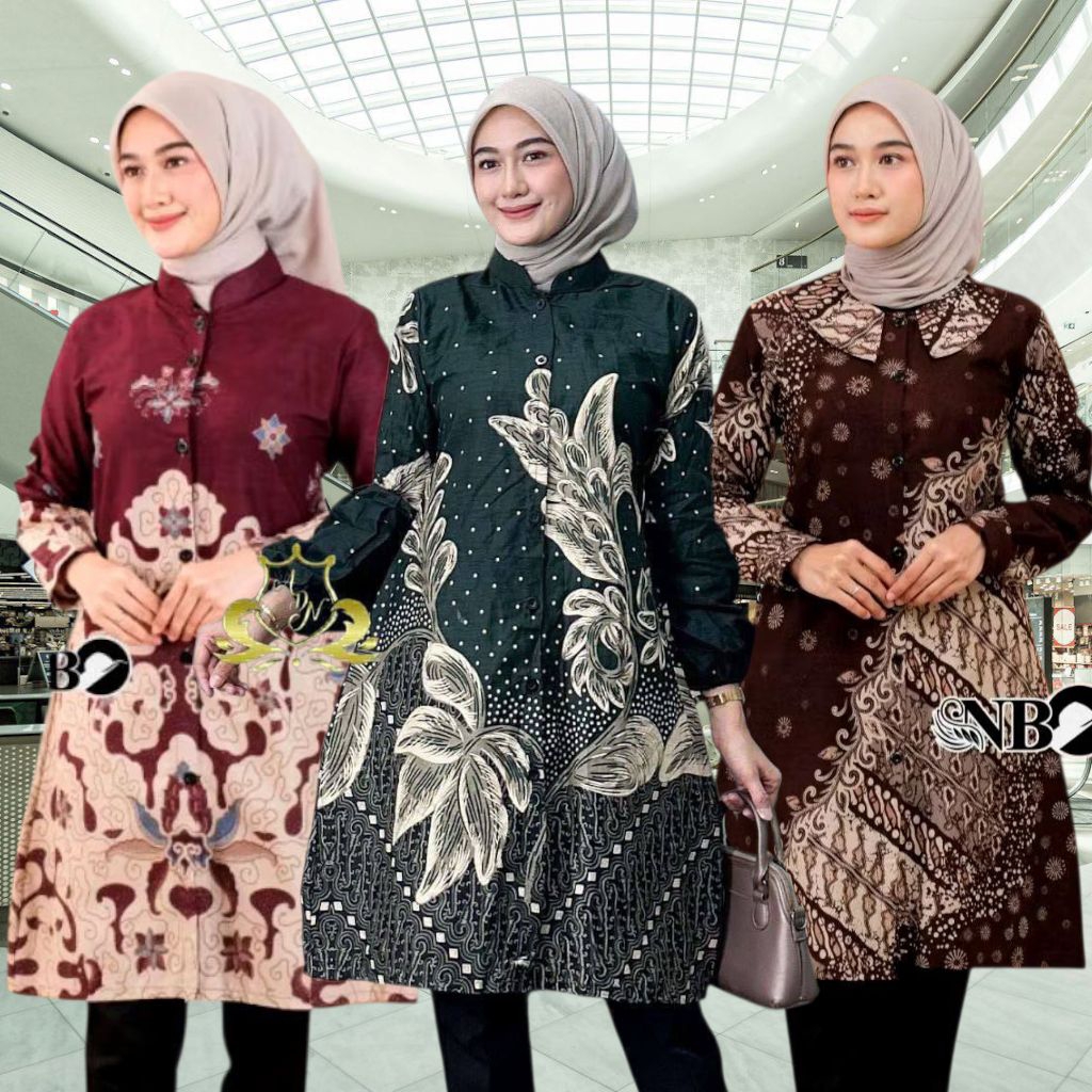 TUNIK BATIK WANITA ATASAN MODEL BOLERO TERBARU M L XL XXL XXXL