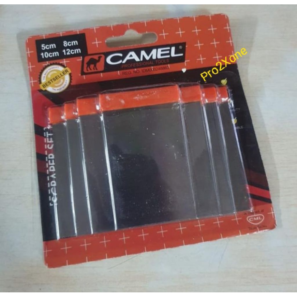 SKRAP SET STAINLES 4 PC CAMEL