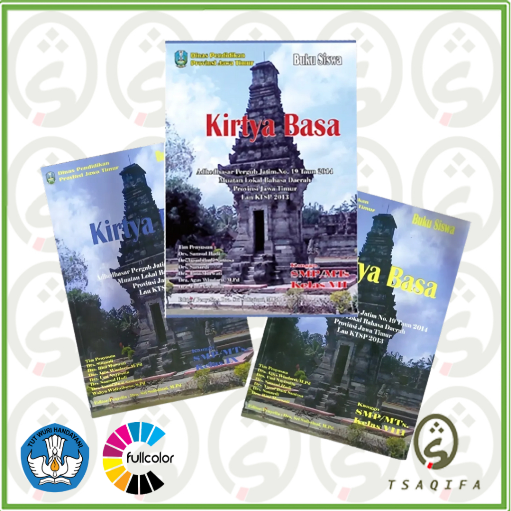 BUKU PAKET SISWA KIRTYA BASA JAWA KELAS 7,8,9 KEMENDIKBUD / BUKU BAHASA JAWA SMP/ BAHASA DAERAH