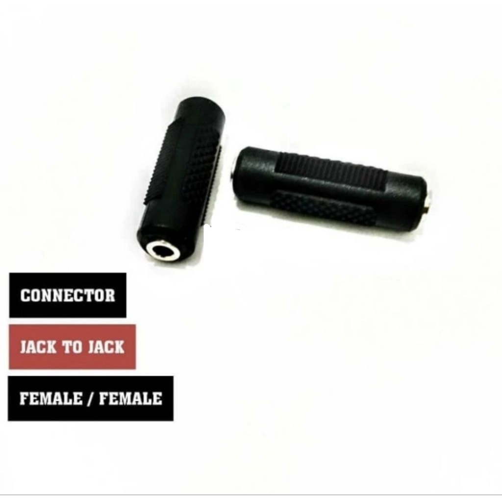 Konektor Audio Jack to Jack Female to Female – Sambungan Jack F/F