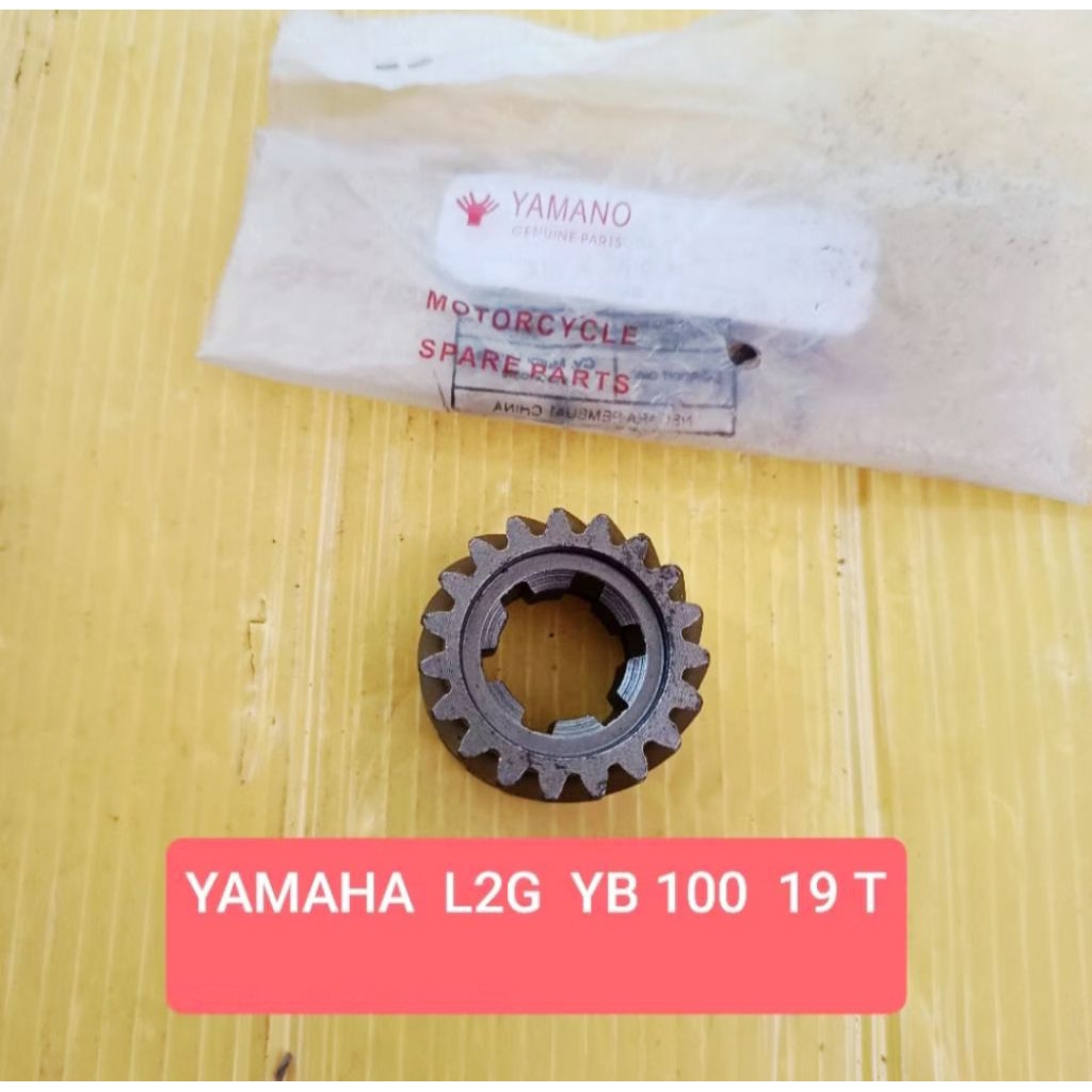 Drive gir ger gear rasio tranmisi kopling Yamaha L2G YB 100  L2 19 T