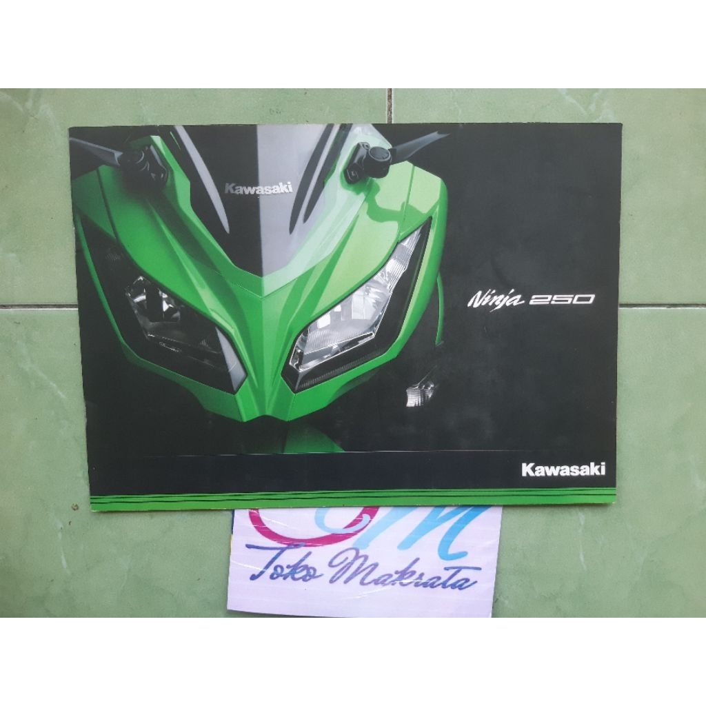 buku booklet brosur original iklan motor Kawasaki NINJA 250