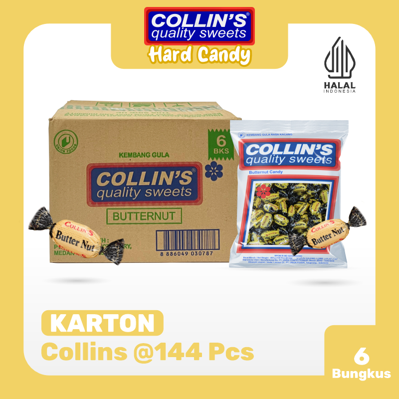 

1 Karton Permen Collin's Butternut | 1 KARTON isi 6 Bungkus (1 Bungkus @ 144 PCS )