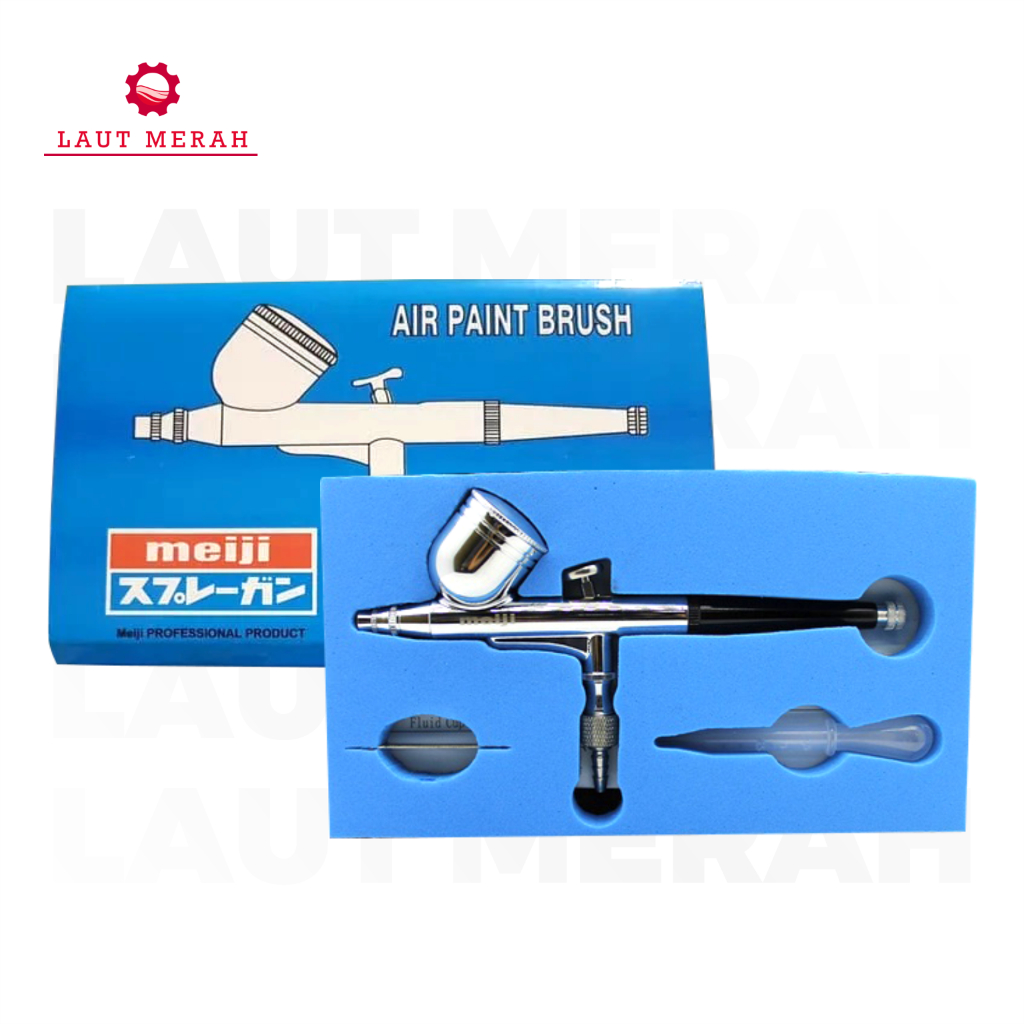 Air Brush Kit Pen Paint Spray Gun Spet Lukis Meiji Airbrush