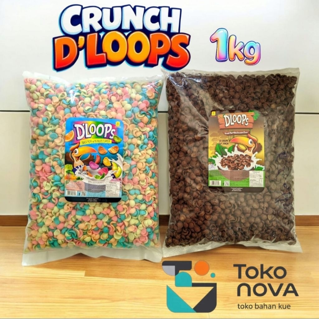

CRUNCH DLOOPS KEMASAN 1KG COKELAT/RAIMBOW