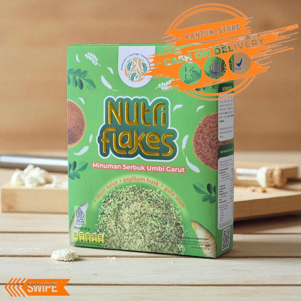 

Nutriflakes Minuman Sereal Umbi Garut Asam Lambung