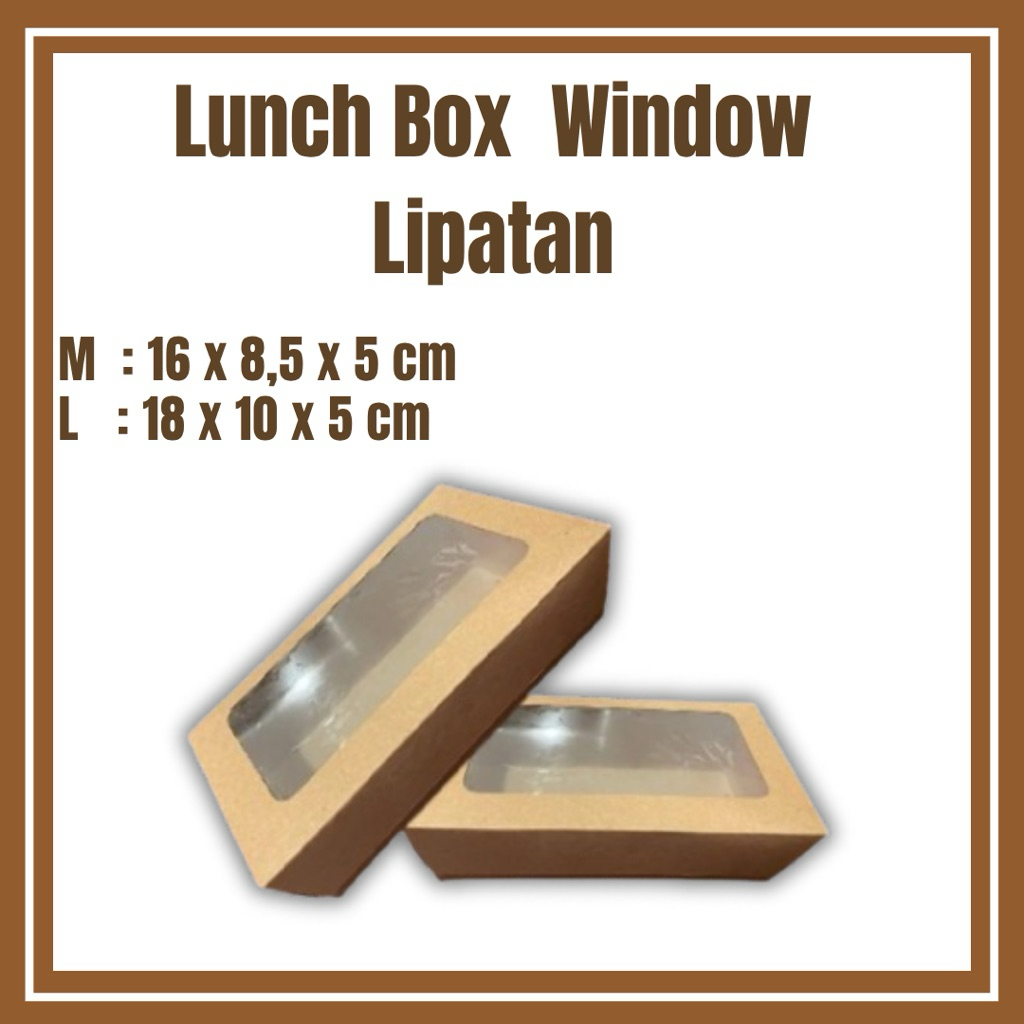 

Lunch Box Window M & L Full Laminasi Termurah