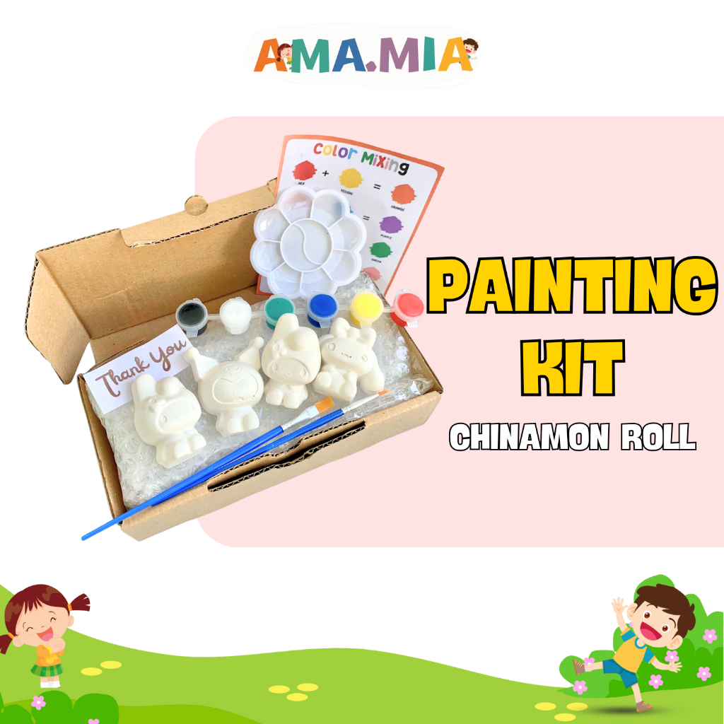 

Set Melukis Gypsum 3D DIY Lengkap Anak Edukasi Patung Akrilik Acrylic Watercolor Cat Air Boneka Kuromi My Melody Cinnamon Roll Mainan Kreatif Mewarnai Paket Lukis Hadiah Souvenir Hampers Ulang Tahun Ready Stok Bonus Box Kuas Tempat Cat Praktis Seru Asyik