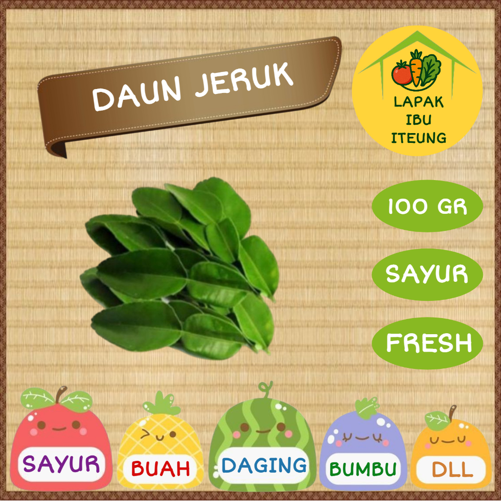 

DAUN JERUK INSTAN BANDUNG 100GR 1ONS SEGAR FRESH SAYUR SAYURAN PASAR