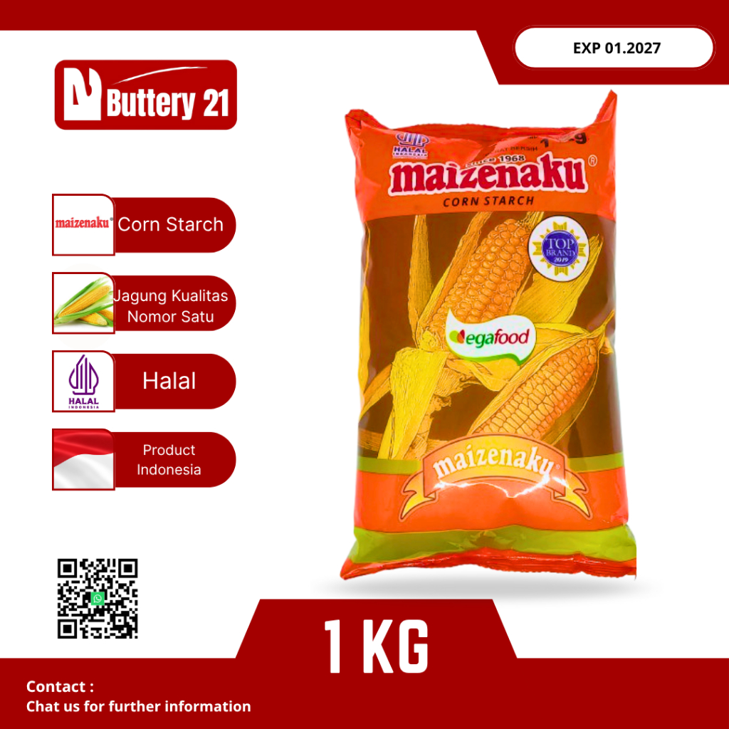 

EGA FOOD TEPUNG MAIZENAKU 1 KG / TEPUNG MAIZENA CORN STRACH