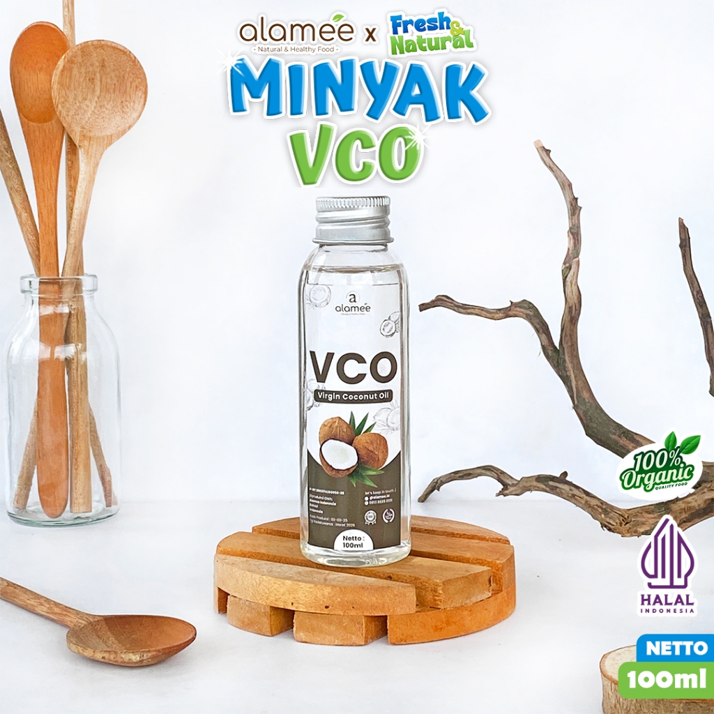 

ALAMEE Virgin Coconut Oil Minyak Kelapa Murni Extra VCO Asli Dapat Diminum Organik Masak Minum fresh and natural