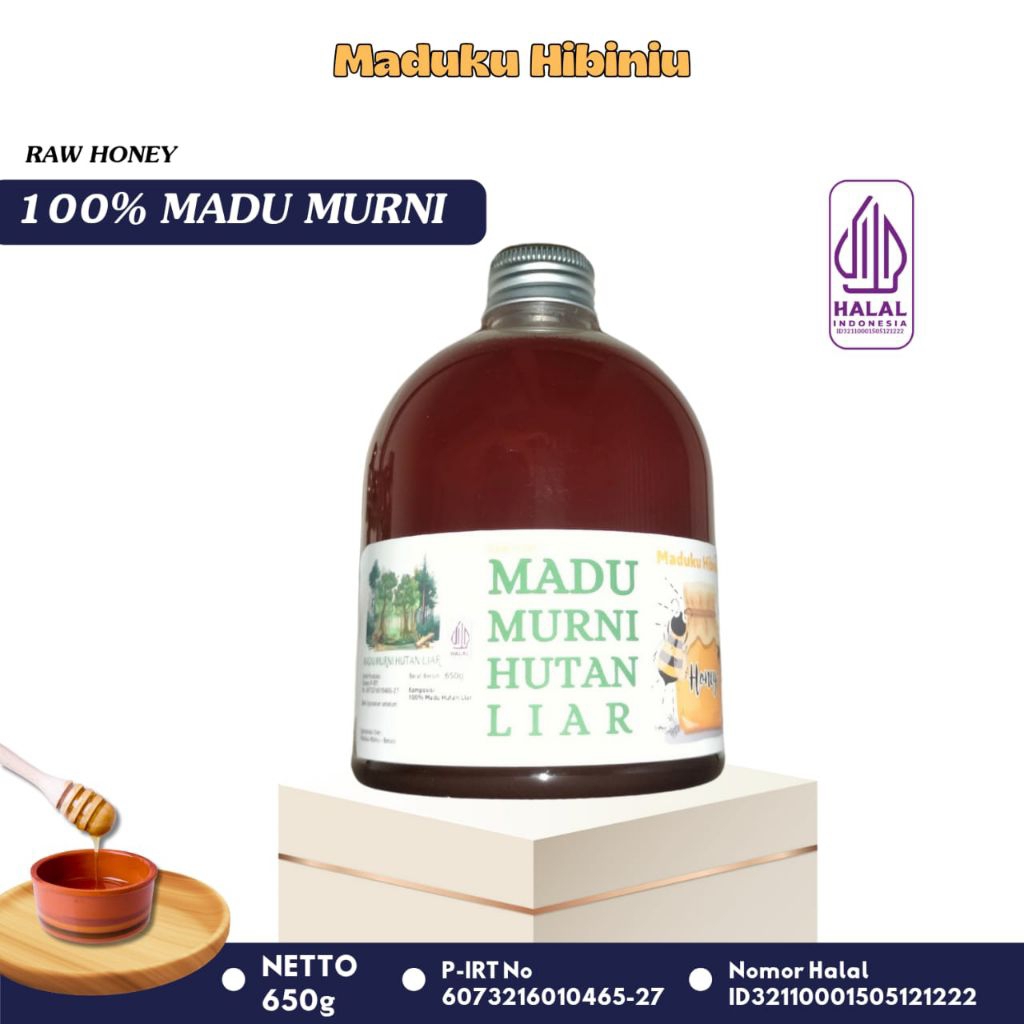 

Madu Murni Hutan Liar Baik Untuk Kesehatan 650g Raw Honey Maduku Hibiniu