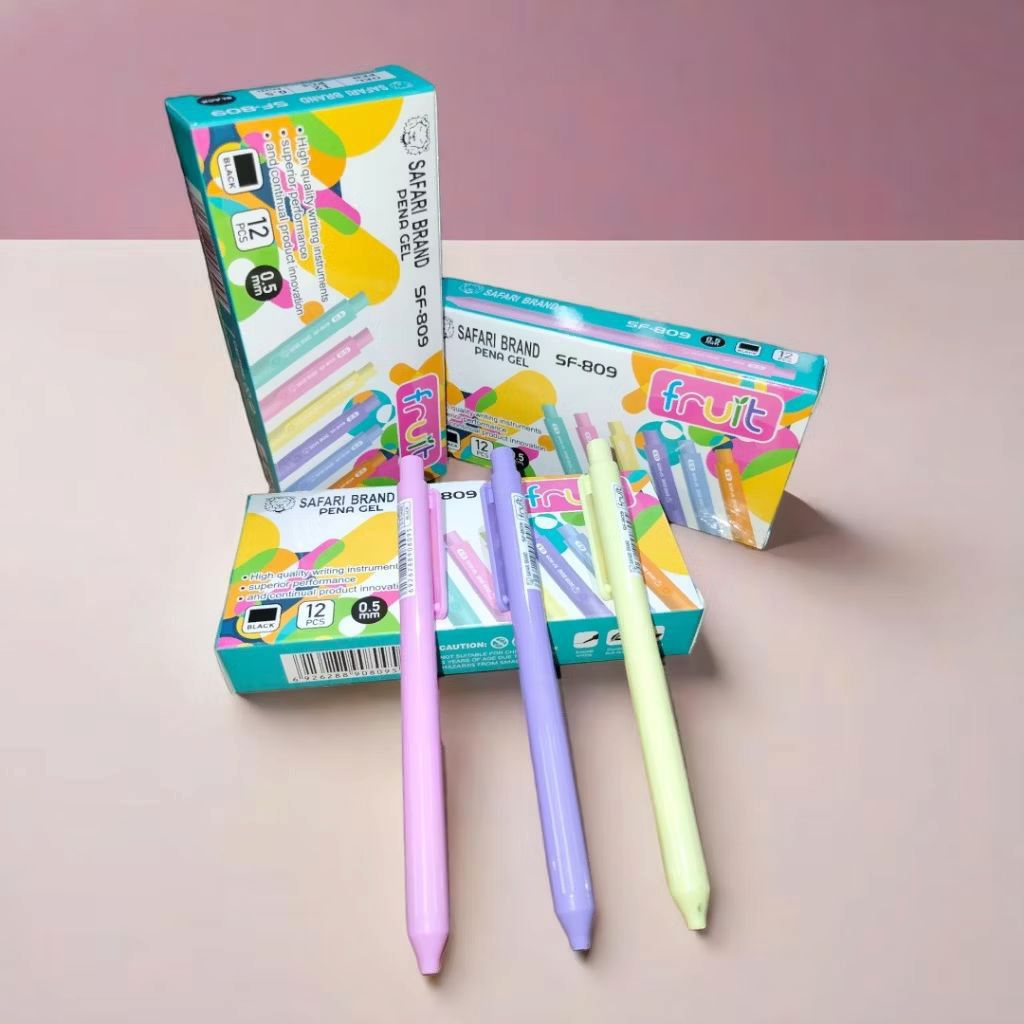 

Pulpen Gel Klik/Cetekan Sf-809 (12pcs)