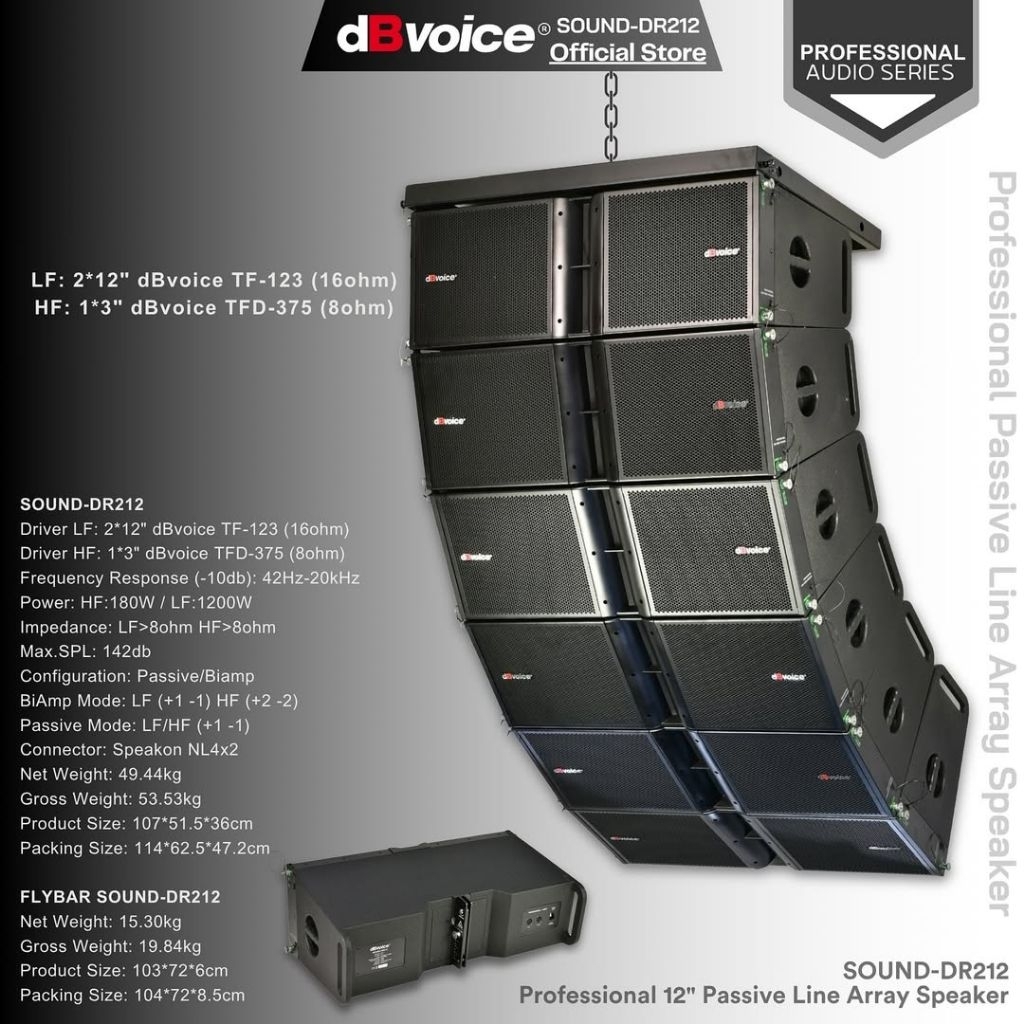 SPEAKER PASIF DBVOICE LINE ARRAY DR-212