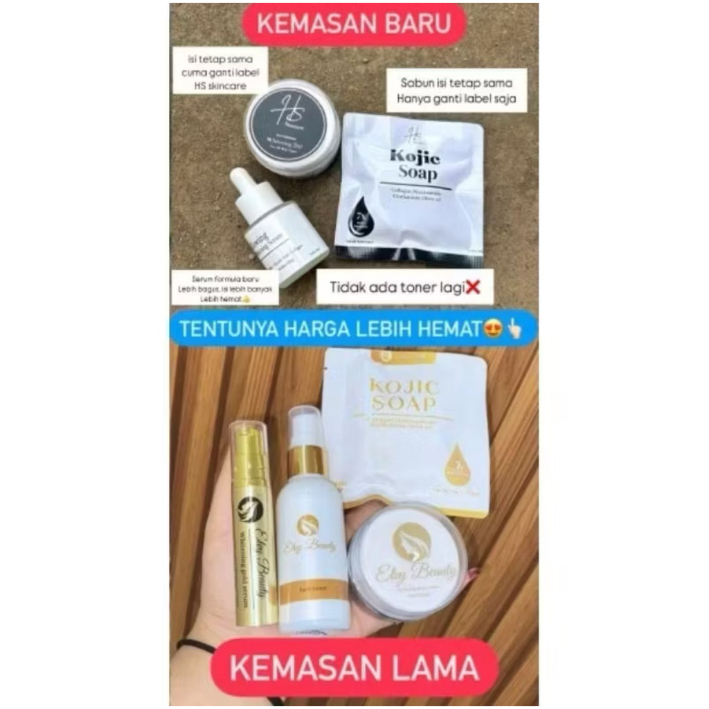 CREAM ELVY SKINCARE/ CREAM HS SKINCARE LABEL BARU