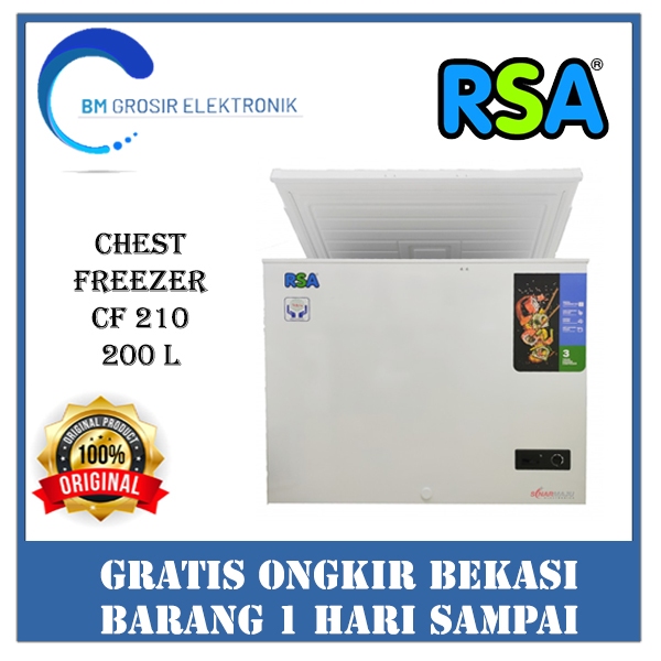 RSA CHEST FREEZER CF 210 CHEST FREEZER BOX 200 LITER