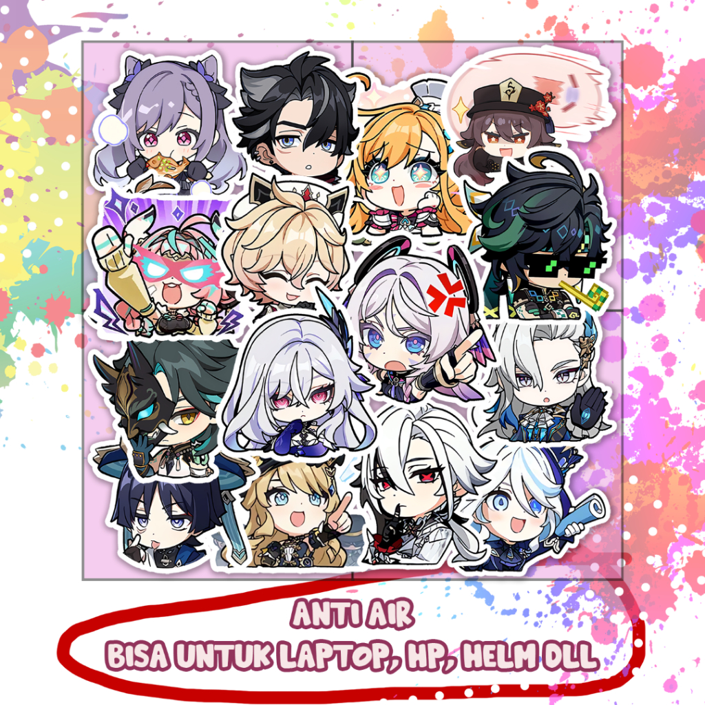 

Stiker Genshin Impact Kinich, Mualani, Furina, Hutao, Sticker Murah Lucu Keren