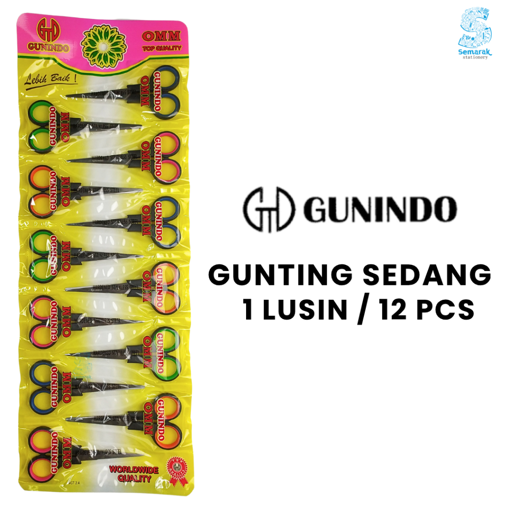 

Gunindo OMM Gunting Sedang [1 Lusin / 12 pcs]