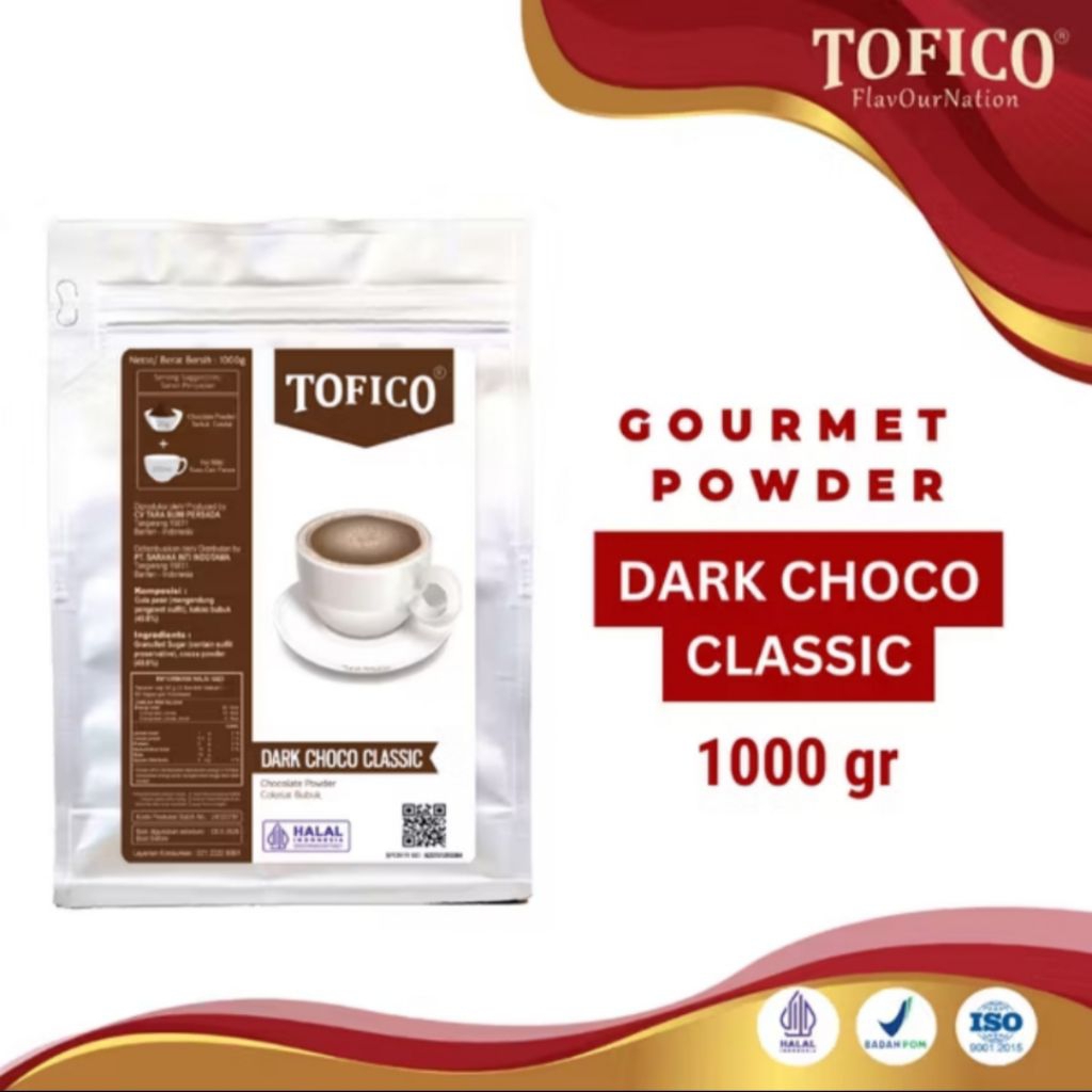 

TOFICO POWDER DARK CHOCOLATE CLASSIC 1KG