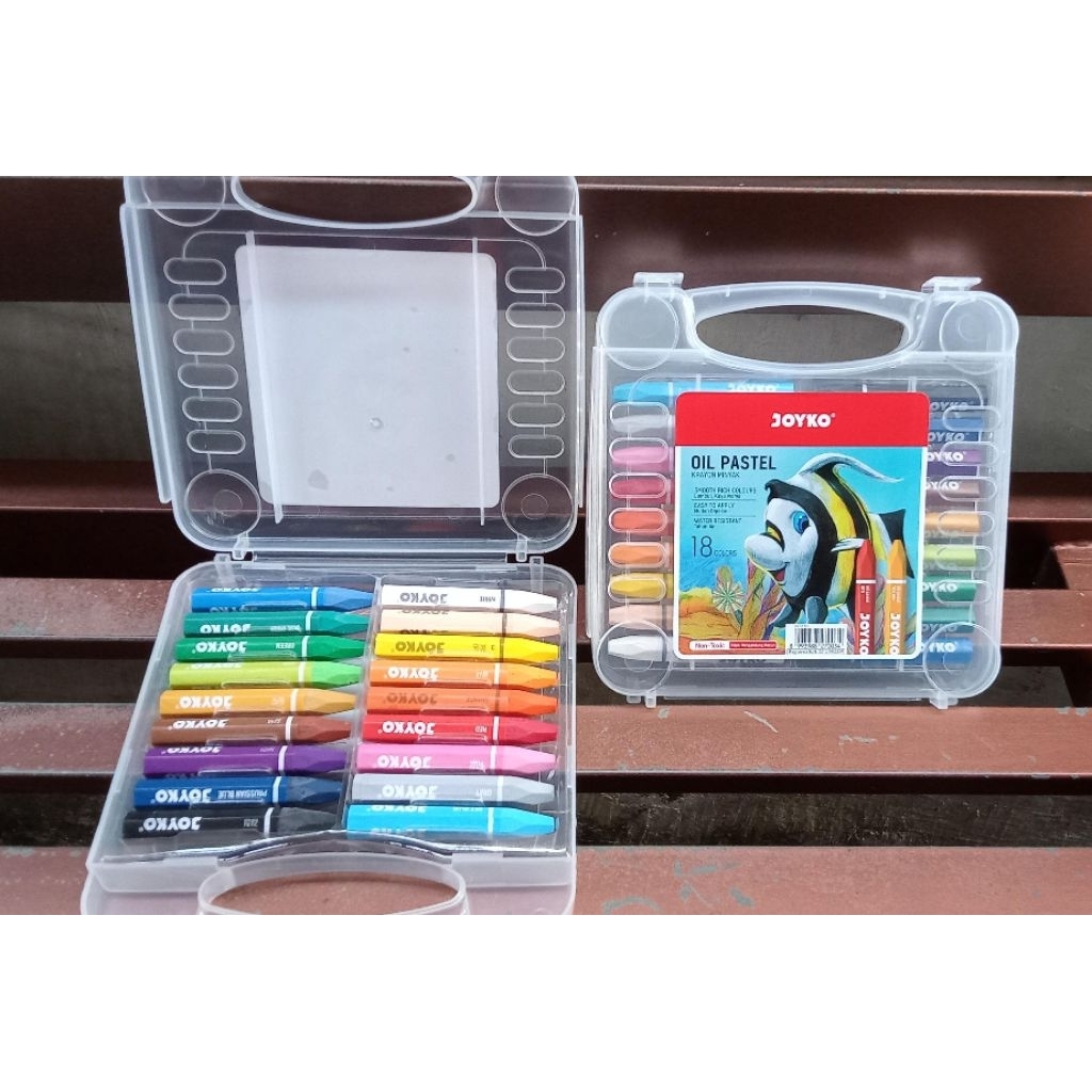 

(1pak) Crayon Joyko 18 warna/krayon joyco 18 warna/ Crayon murah