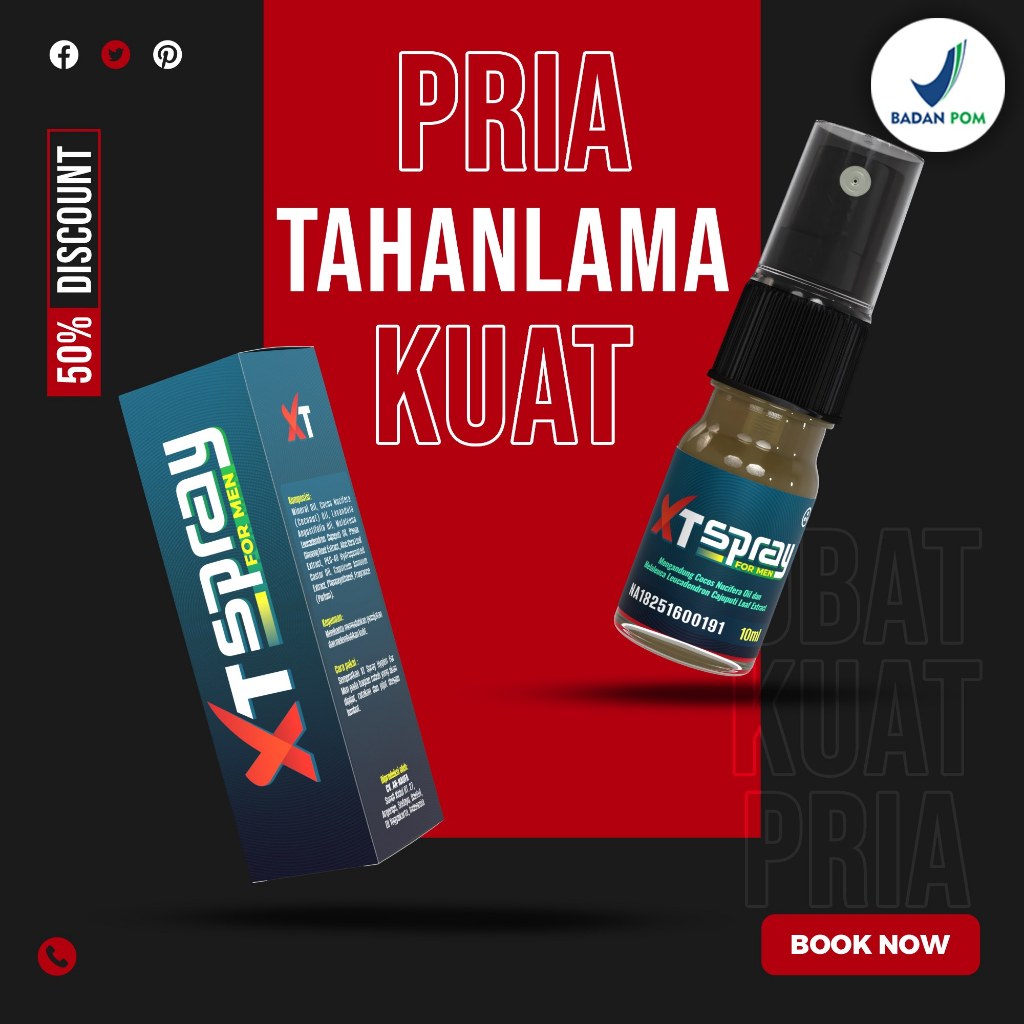 XT Spray obat kuat Pria Tahan lama pria Original herbal oles BPOM
