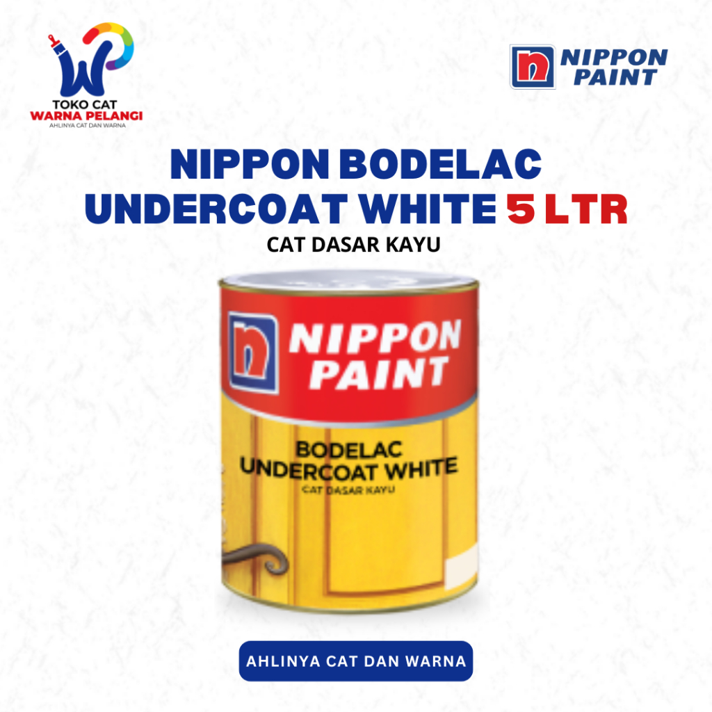 Cat Dasar Kayu Nippon Bodelac Undercoat White Ukuran 5 Liter