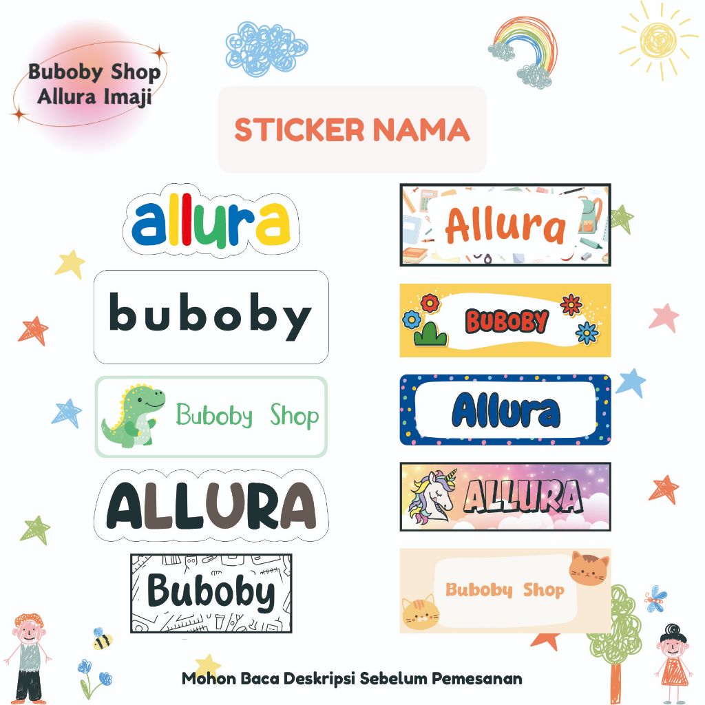 

Sticker Nama SNW Series 3