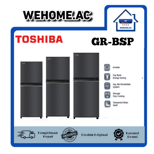 Kulkas 2 Pintu Toshiba GR-B221SP/GR-B251/GR-B281SP Kulkas dua pintu toshiba