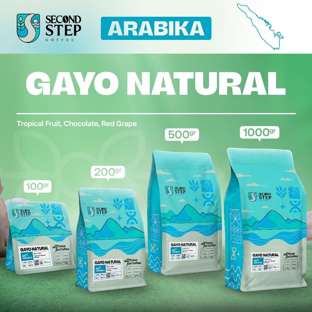 

Kopi Arabika Gayo Natural Arabica Coffee Roast Beans Manual Brew