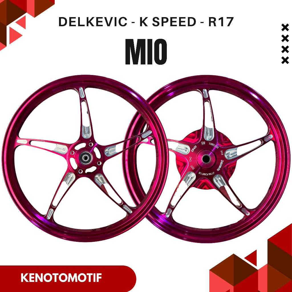 Delkevic DND K Speed Velg Bintang Laut Mio Sporty - Mio Smile - Mio J - Ring 17