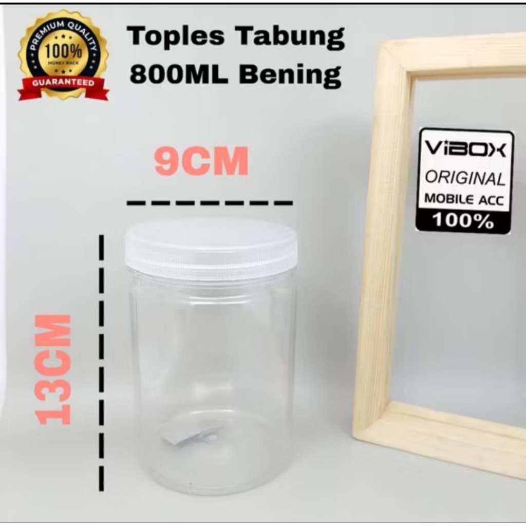 (10pcs)Toples Tabung 800 ml Toples Silinder 800 ml Toples Plastik 800 ml 800 ml | toples kue kering 